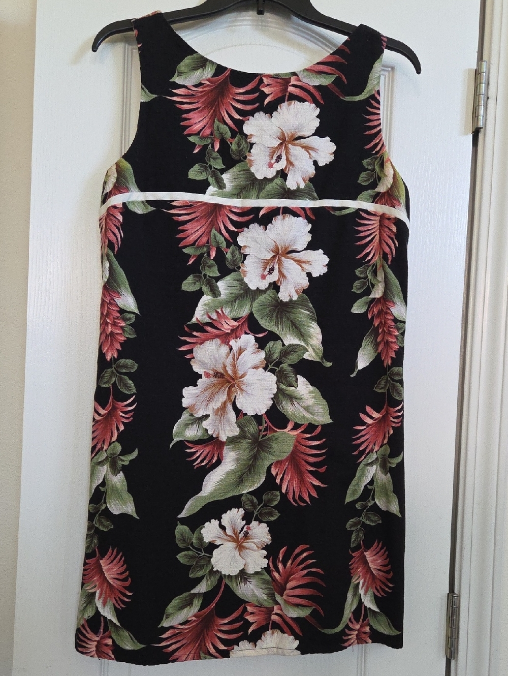 Vintage Hawaiian Cotton Barkcloth Dress!